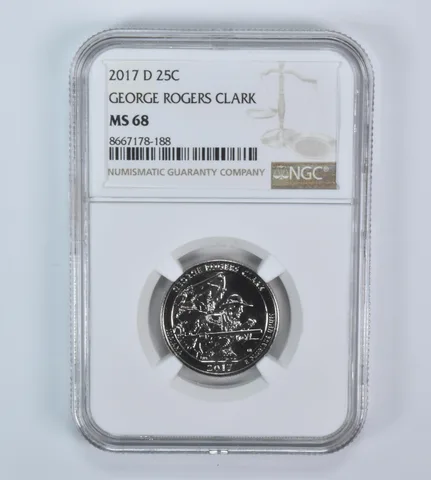 2017-D Washington Quarter ATB George Rogers Clark MS68 NGC