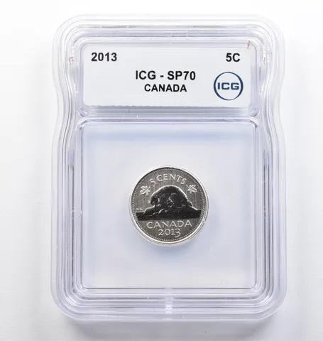 2013 Canada 5 Cents SP70 ICG *9402