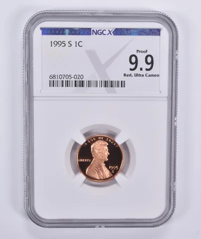 1995-S Lincoln Memorial Cent Proof 9.9 RD UCAM NGC X NGCX