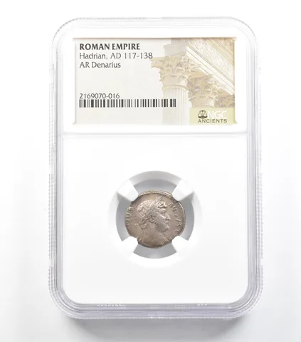 AD 117-138 Roman Empire Hadrian AR Denarius NGC *5935
