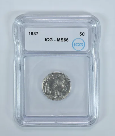 1937 Indian Head Buffalo Nickel MS66 ICG
