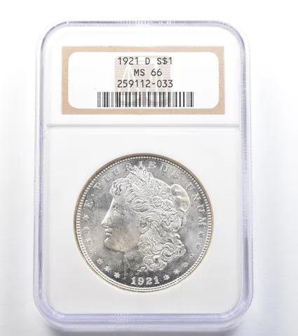 1921-D Morgan Silver Dollar MS66 NGC PQ *8033
