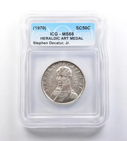 (1970) So-Called Half Dollar Stephen Decatur Jr MS66 ICG a7175