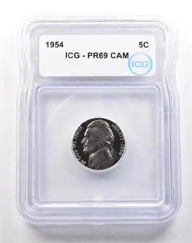 1954 Jefferson Nickel PR69 CAM ICG a1800