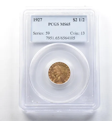 1927 $2.50 Indian Head Gold Quarter Eagle MS65 PCGS PQ *2645
