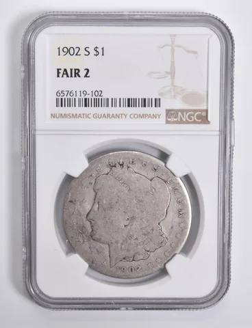 FAIR 2 1902-S Morgan Silver Dollar NGC Lowball Low Ball a4545