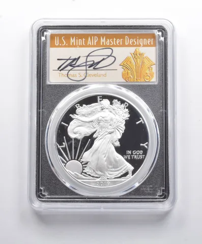 PR70DCAM 2019-W American Silver Eagle FDOI D.C. Sign Cleveland PCGS a8833