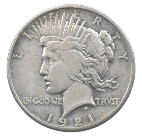 1921 Peace Silver Dollar High Relief *2275