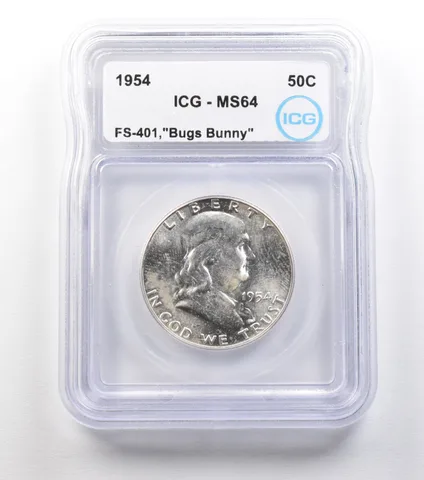 1954 Franklin Half Dollar FS-401 Bugs Bunny MS64 ICG *1486