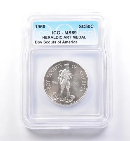 1960 So Called Half Dollar Boy Scouts Of America MS69 ICG *8484