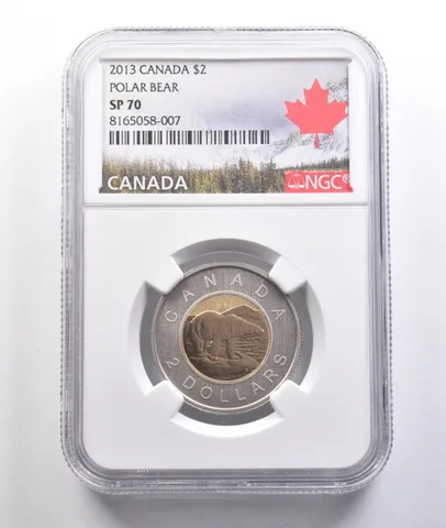 2013 Canada 2 Dollars Polar Bear SP70 NGC *6893