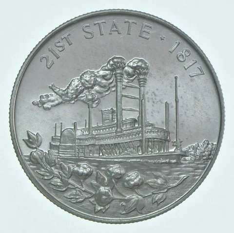 1967 Mississippi Sesquicentennial So-Called Half Dollar Heraldic Art Medal