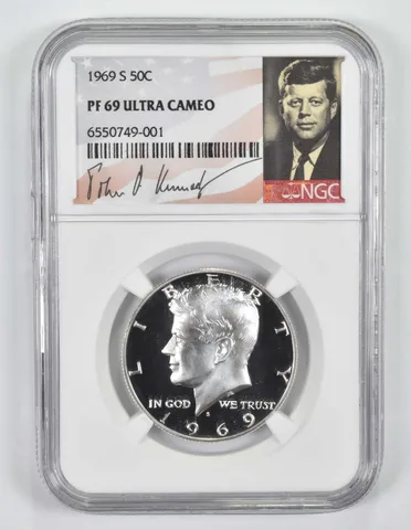 1969-S Kennedy Half Dollar PF69 UCam NGC Special Lbl