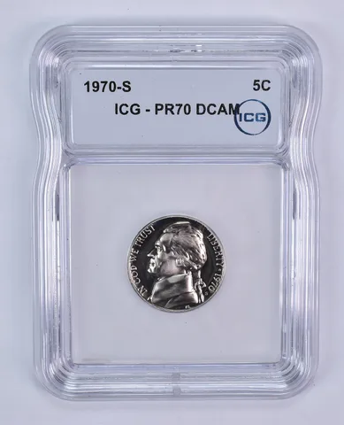 1970-S Jefferson Nickel PR70 DCAM ICG
