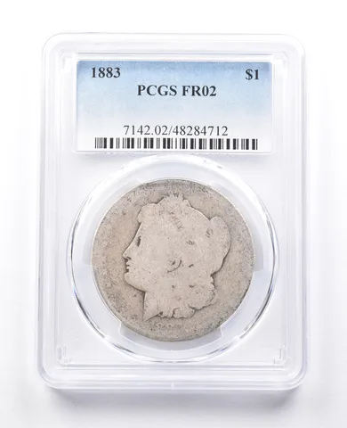 FR02 1883 Morgan Silver Dollar PCGS Low Ball a3808