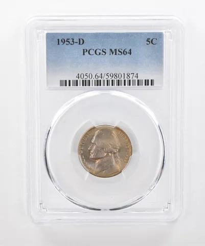 1953-D Jefferson Nickel MS64 PCGS Beautiful Tone *1586