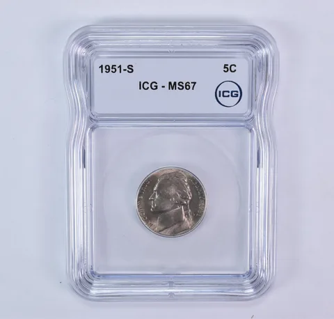 1951-S Jefferson Nickel MS67 ICG