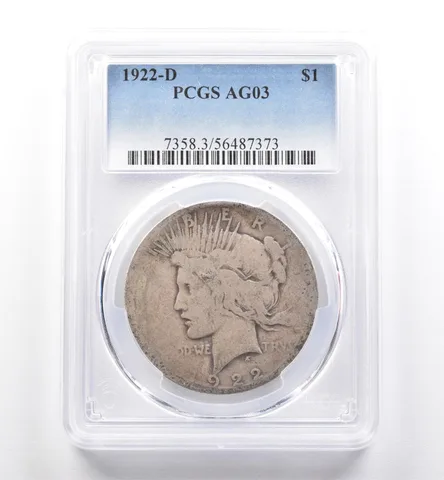 1922-D Peace Silver Dollar AG03 PCGS Lowball