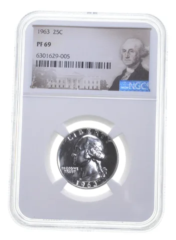 1963 Washington Quarter PF69 NGC Special Label