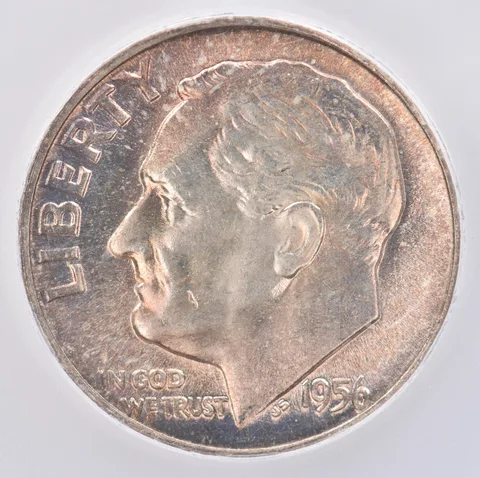 1956 Roosevelt Dime MS66 FB ICG Beautiful Tone *0852