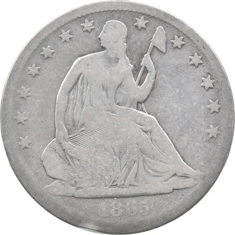 1865-S Seated Liberty Half Dollar a5543