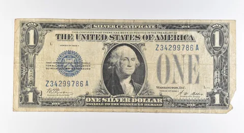 1928 A $1 Silver Certificate Blue Seal Fr#1601 *0407