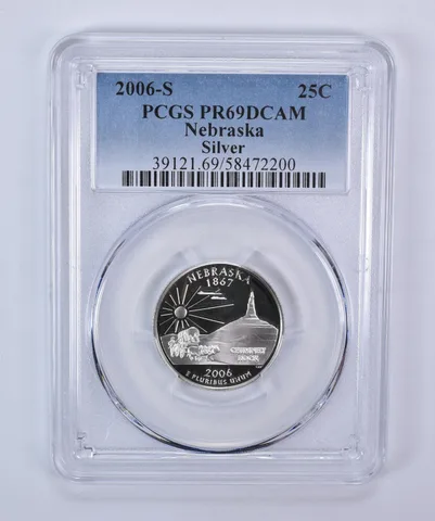 2006-S Washington State Quarter Silver Nebraska PR69 DCAM PCGS
