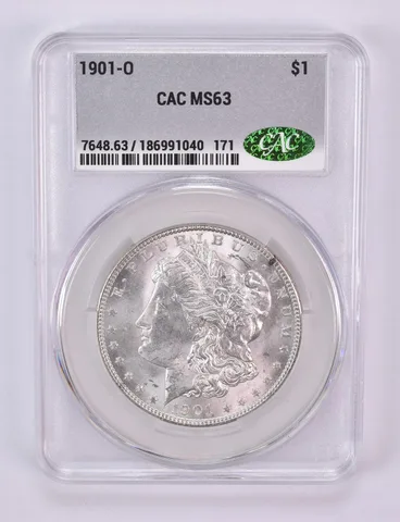 1901-O Morgan Silver Dollar MS63 CAC CACg