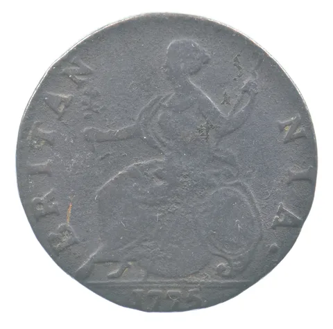 1775 Great Britain Halfpenny George III *0011