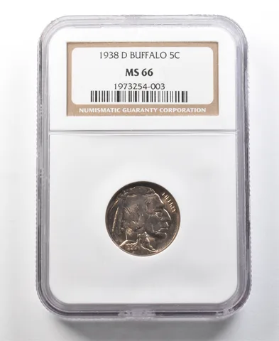 1938-D Indian Head Buffalo Nickel MS66 NGC *0193