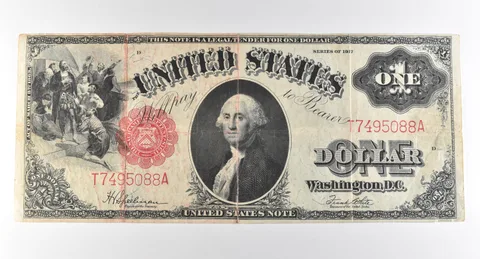 1917 $1 Legal Tender Large Note Red Seal *2901