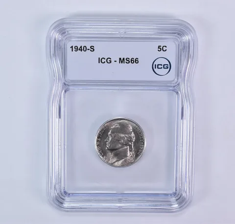 1940-S Jefferson Nickel MS66 ICG