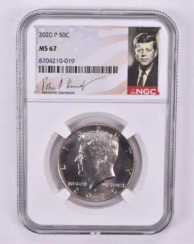 2020-P Kennedy Half Dollar MS67 NGC Signature Label