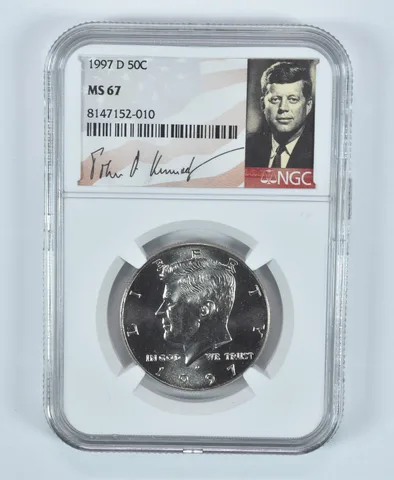 1997-D Kennedy Half Dollar MS67 NGC Special Label