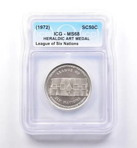 (1972) So Called Half Dollar League Of Six Nations MS68 ICG *8438