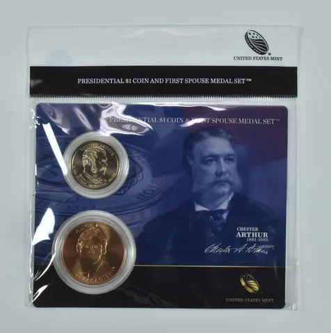 2012 Presidential $1 & First Spouse Medal Set - Chester Arthur