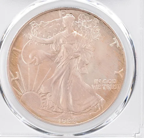 1988 American Silver Eagle MS68 PCGS Beautiful Tone *1230