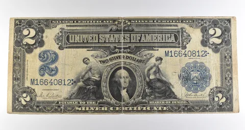 1899 $2 Silver Certificate Large Note Blue Seal *3600