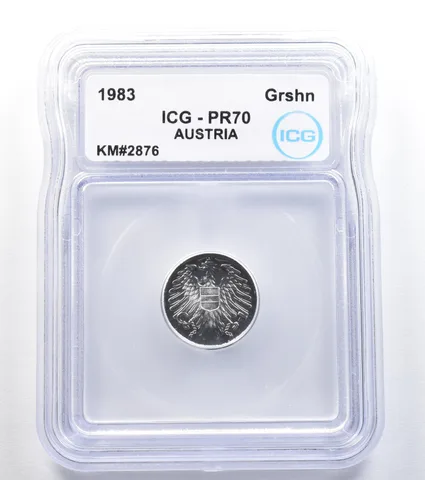 1983 Austria 2 Groschen KM#2876 PR70 ICG a7939