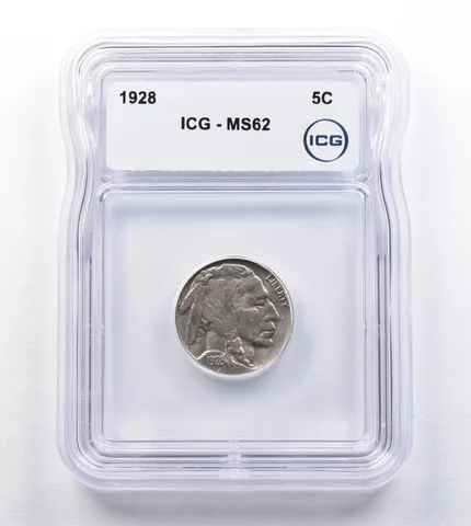 1928 Indian Head Buffalo Nickel MS62 ICG *2024