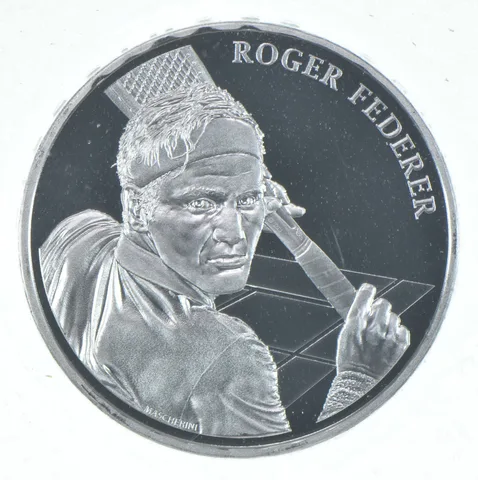 2020 Switzerland 20 Francs Silver Roger Federer