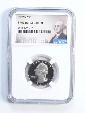 1989-S PF69 Washington Quarter NGC Special Lbl