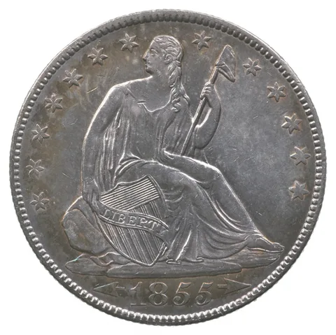 1855-O Arrows Seated Liberty Half Dollar *7329