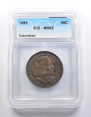 1893 Columbian Exposition Half Dollar MS62 ICG a6616