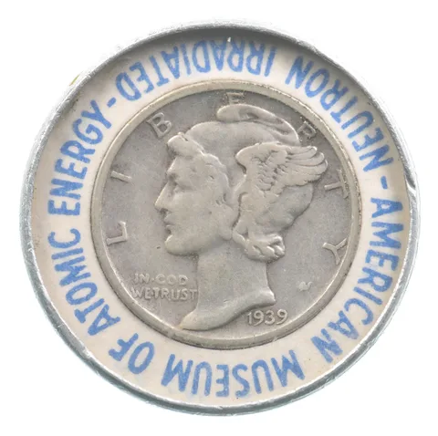 1939 Mercury Dime American Museum Of Atomic Energy Neutron Irradiated *4050