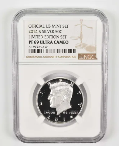 2014-S PF69 Silver Kennedy Half US Mint Limited Edition Set NGC