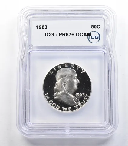 1963 Franklin Half Dollar PR67+ DCAM ICG *9322