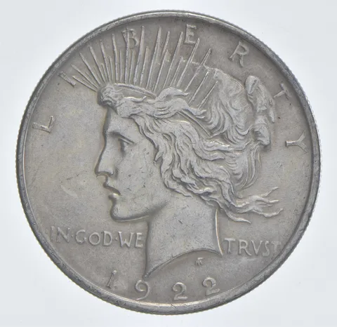 Better - 1922 Peace Silver Dollar - 90% US Coin *656