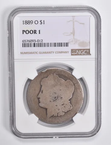 POOR 1 1889-O Morgan Silver Dollar NGC Lowball Low Ball a4627