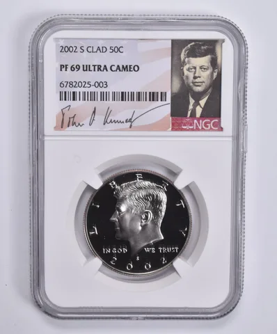 2002-S Kennedy Half Dollar CLAD PF69 UCAM NGC Special Lbl